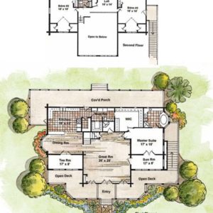 Florida Log Homes Carroll Floor Plan