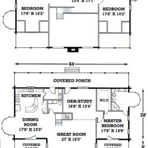 Florida Log Homes Shenandoah Floor Plan